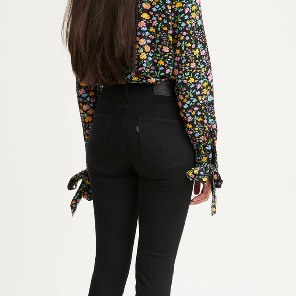 NWT Levi’s 721 High Rise Skinny Jeans in Black - Picture 2 of 8